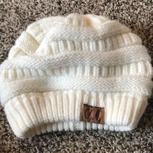 White CC hat